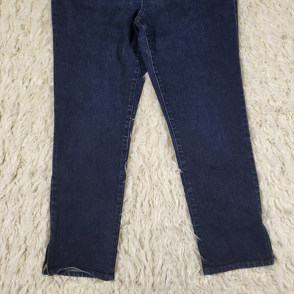 Lauren Jeans Co. by Ralph Lauren Classic Straight Leg Denim Jeans - Size 12 - Picture 3 of 13